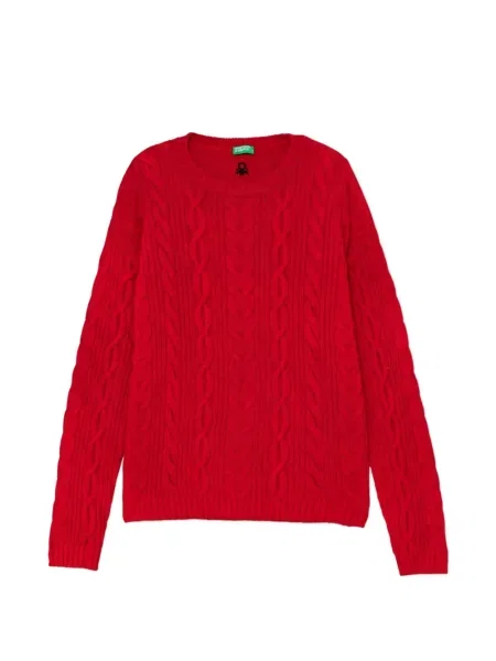 Sweter dziecięcy Benetton czerwony