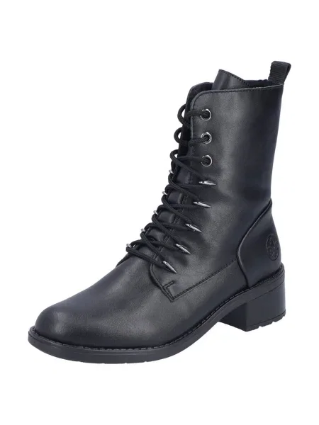 Pantofi Rieker cu șireturi negru