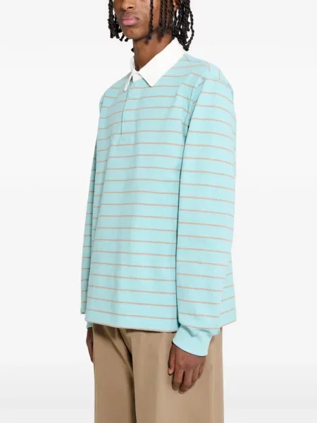 Lung tricou polo Stüssy albastru