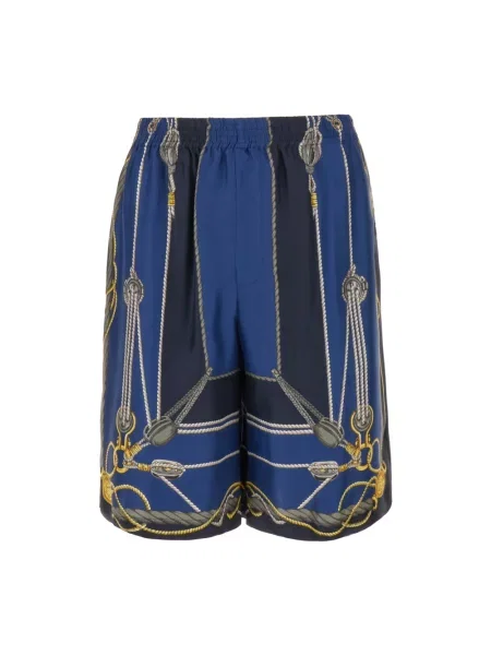 Szorty Versace casual niebieskie