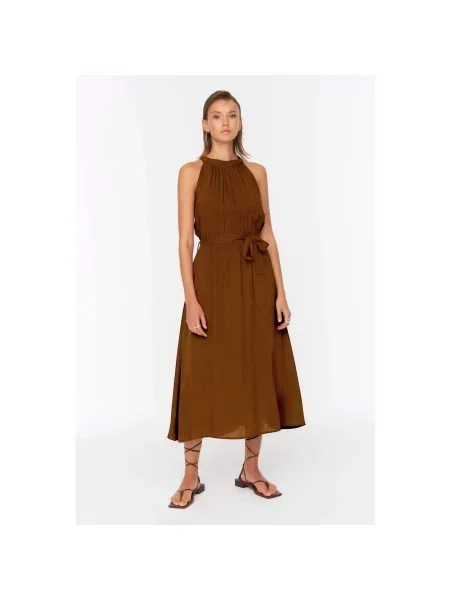 Rochie midi Trendyol maro