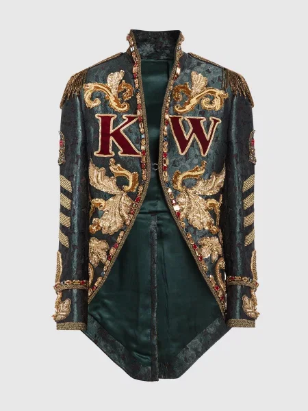 Жакет з кристалами Dolce&gabbana зелений