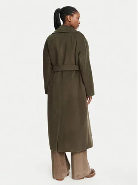Weekend Max Mara Vilnonis paltas Tempera Chaki