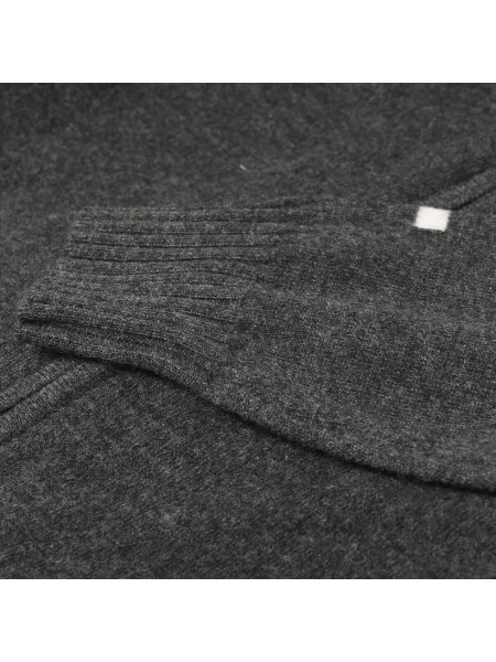 Bluza merino z zamkiem i kapturem Taimen Ciemnoszara szara