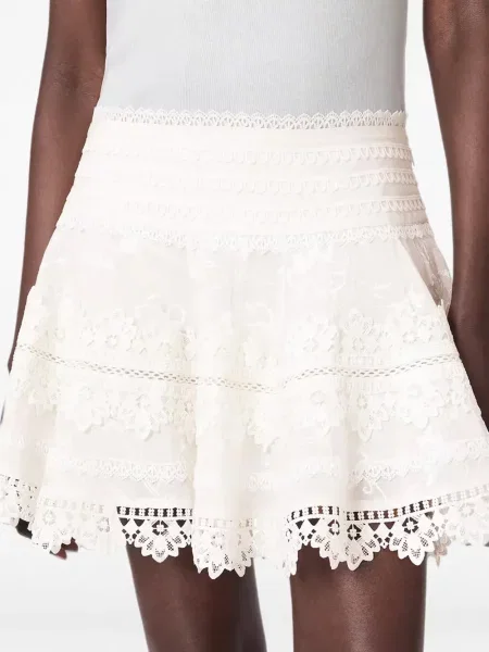 Mini sukňa Allsaints biela