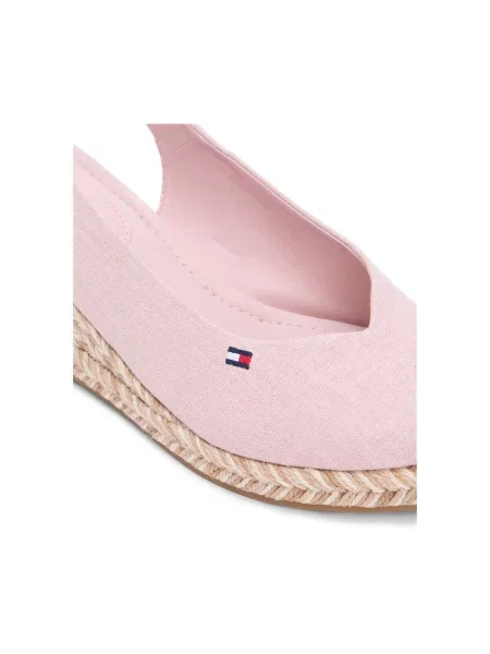 Tommy Hilfiger Espadrilles Mid Wedge Espad Slingback Speck Rózsaszín bézs