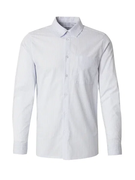 DAN FOX APPAREL Marškiniai Amir melsvai pilka balta