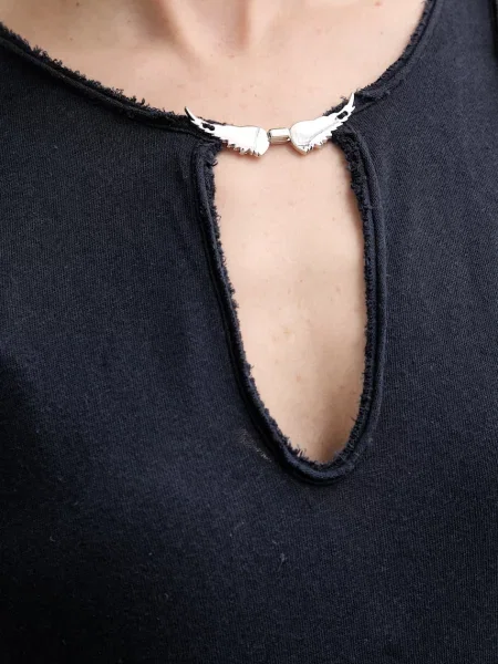 Zadig&Voltaire ruha vászonnal fekete