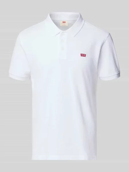 Koszulka polo Levi's z krótkim rękawem biała