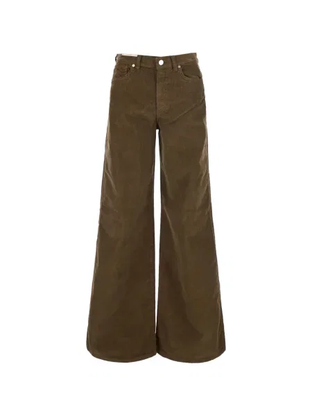 Pantaloni Pt Torino de catifea cord maro
