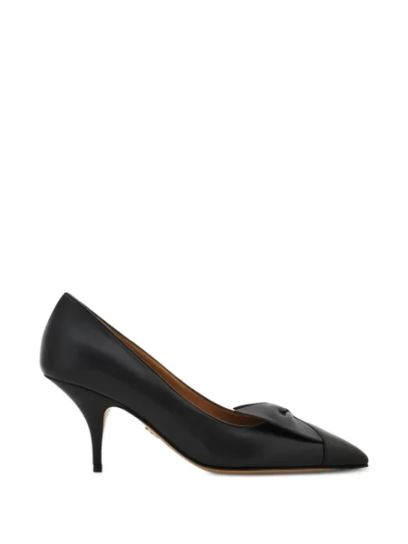 Pantofi cu toc Ferragamo cu funde negru