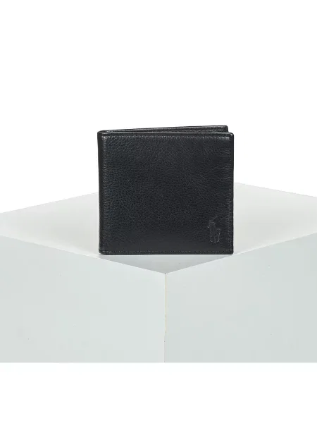 Usnjena denarnica Polo Ralph Lauren črna