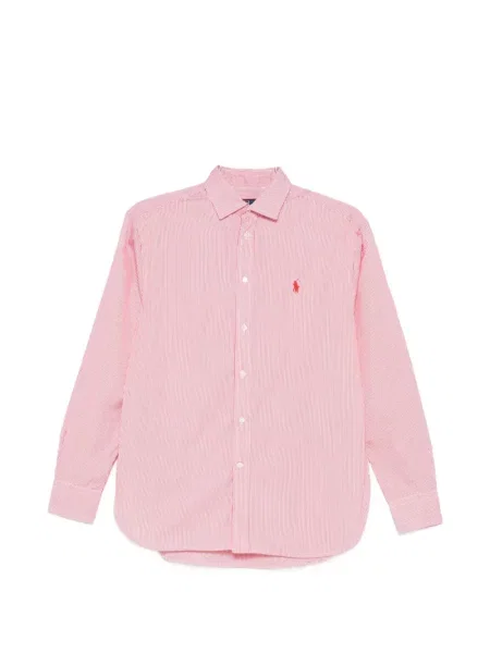 Cămașă Polo Ralph Lauren cu decolteu rotund roșu