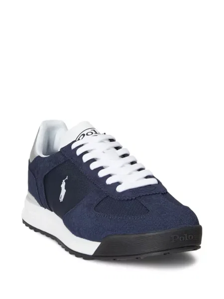 Briaunotas pusiau užtrauktukas zomšinės bokseriai Polo Ralph Lauren balta