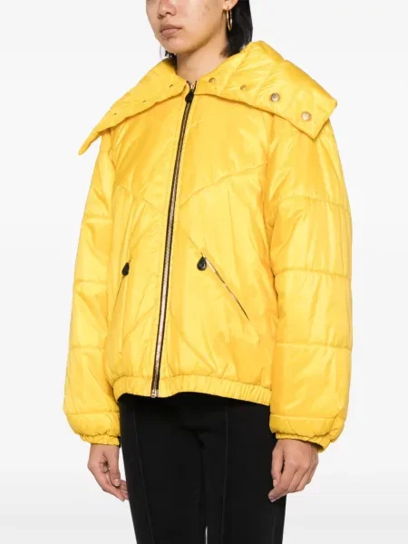 Hedvábná prošívaná bunda Chanel Pre-owned žlutá