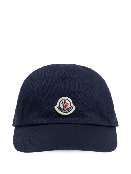 Czapka z daszkiem dziecięca Moncler Enfant niebieska