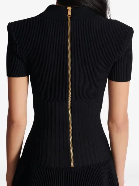 Rochie Balmain tricotate de costum negru