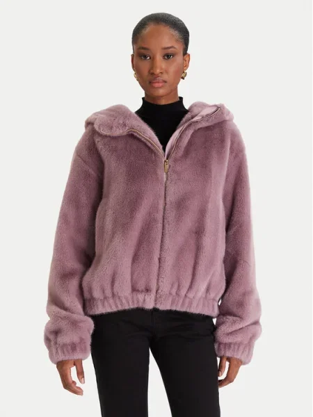 Palton de blană Marciano Guess violet