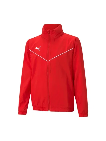PUMA Geacă sport TeamRise roșu alb