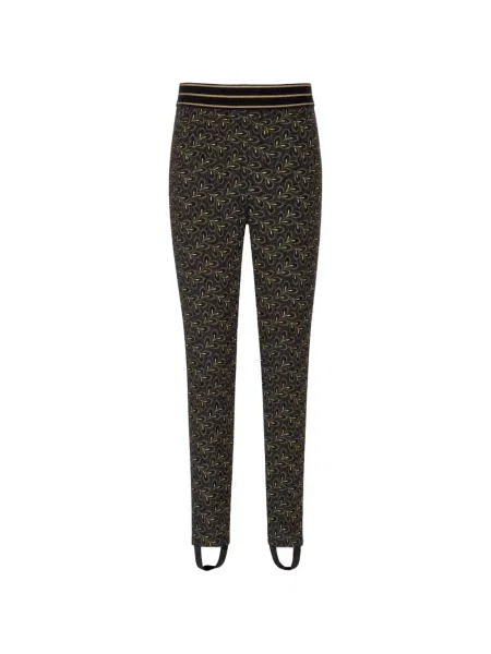 Pantaloni Kristina Ti cu imagine negru
