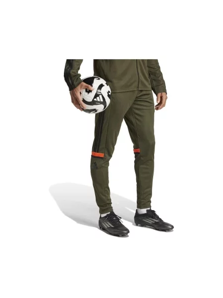 ADIDAS PERFORMANCE Sportske hlače Squadra kaki / tamno narančasta crna