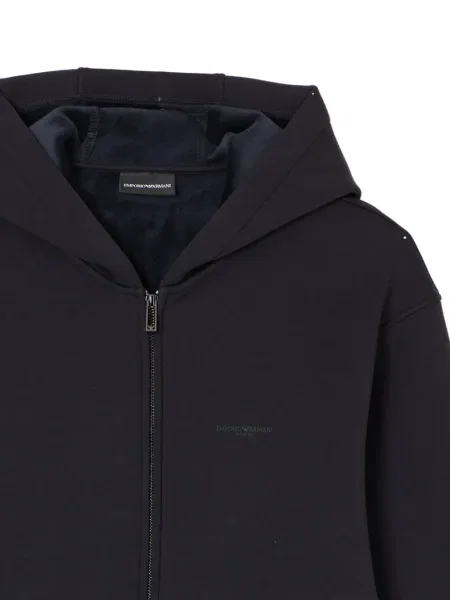 Суичър с качулка Emporio Armani черно
