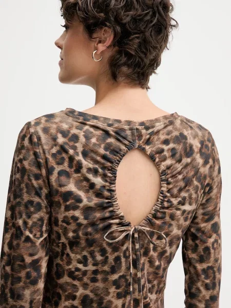 Сукня OUI maxi розкльошена коричневий