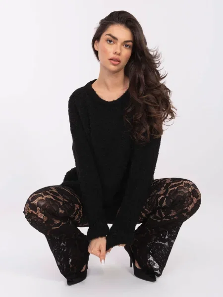 Pulover Italy Moda negru