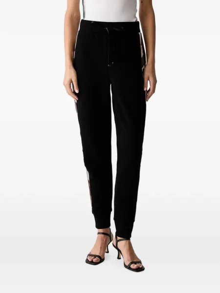Pantaloni Joseph Ribkoff cu imagine cu imprimeu abstract alergare negru