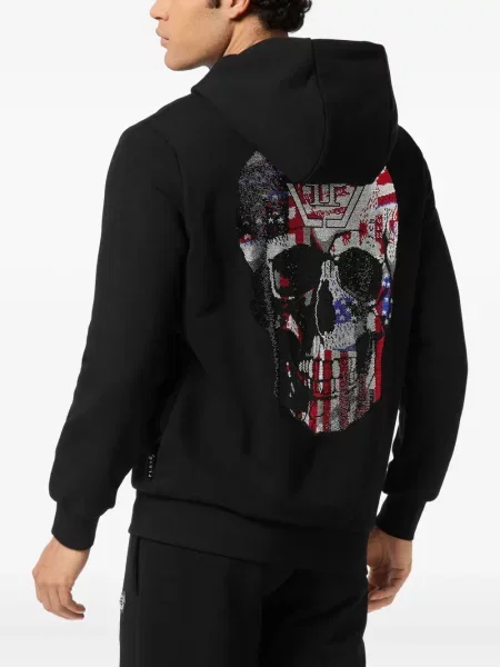 Hoodie Philipp Plein μαύρο