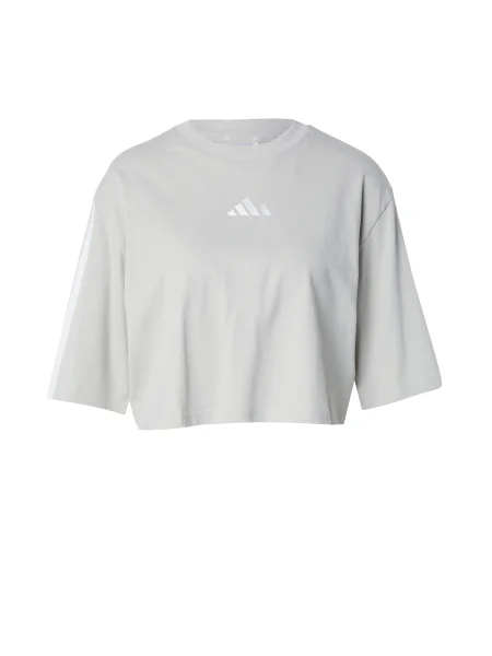 ADIDAS SPORTSWEAR Oversize tričko tmelová / biela béžová