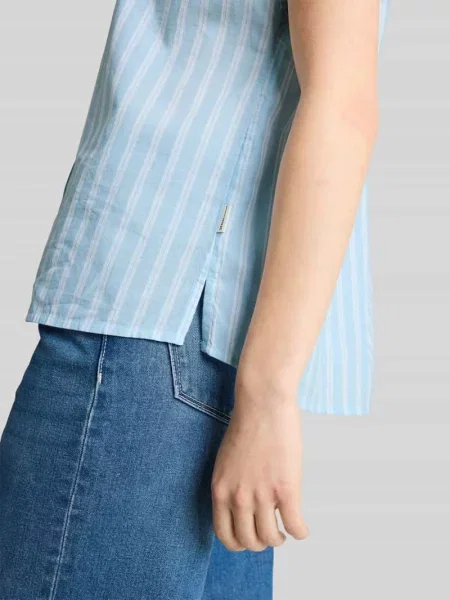 Bluzka o kroju relaxed fit z czystej bawełny Tom Tailor Denim