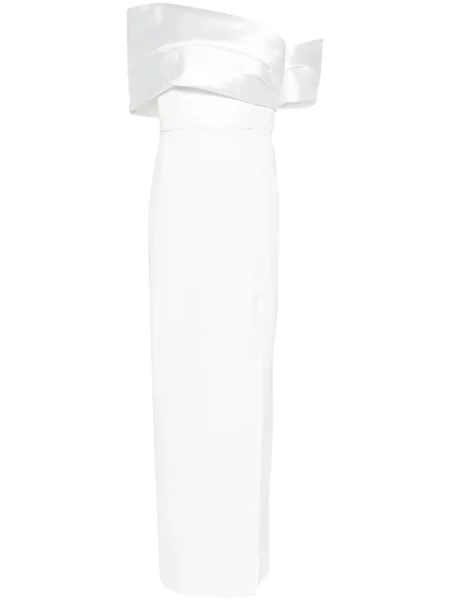 Rochie maxi Solace London de costum alb