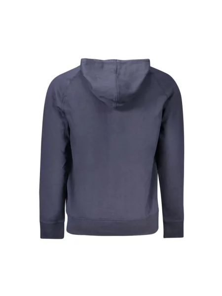 Sweter Timberland z długim rękawem z kapturem klasyczny niebieski