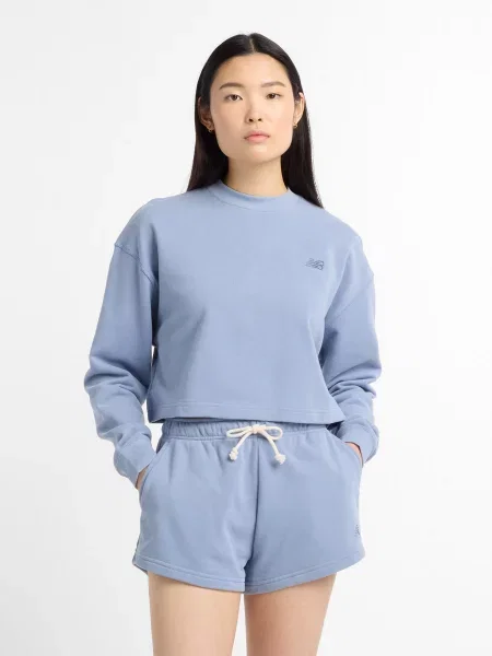 Переработанный свитшот New Balance синий