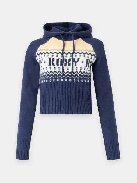 ROXY Pulover NORDIC EASE bej deschis / bleumarin alb