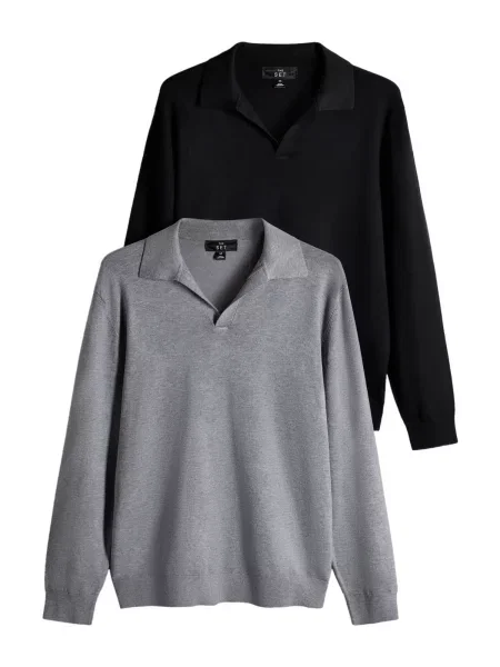The Set Pulover gri negru