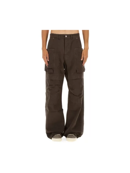 Spodnie Rick Owens brązowe