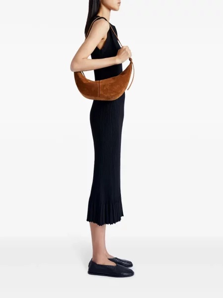 Geantă Proenza Schouler din piele de căprioară maro