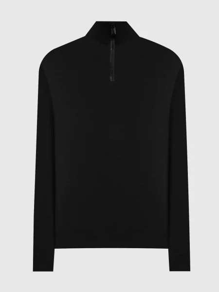 Шелковый свитер Stefano Ricci черный