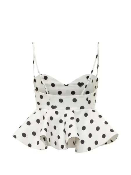 Top Fiorucci cu buline alb