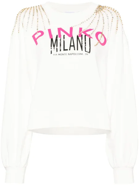 Hanorac Pinko cu imagine alb