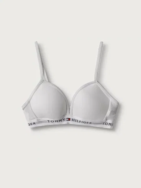 Tommy Hilfiger trojuholníková podprsenka detská biela