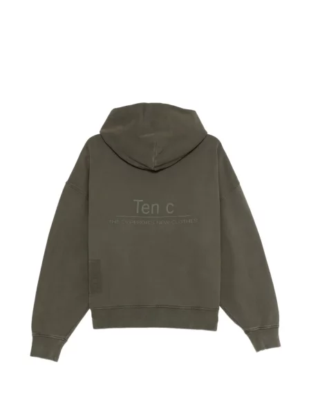 Hanorac cu glugă Ten C verde