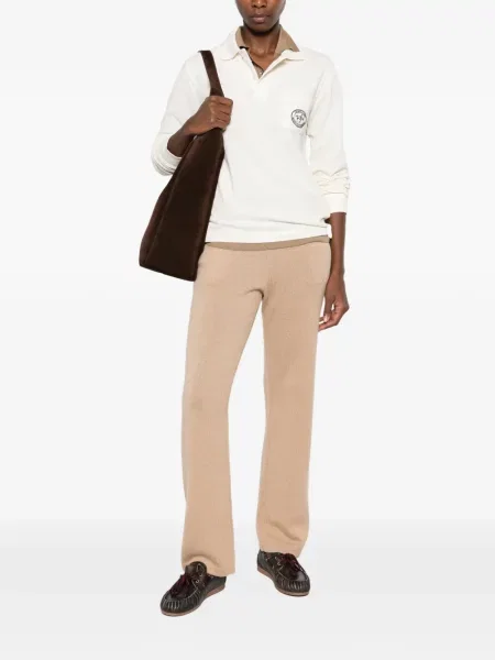 Lung tricou polo Sporty & Rich cu autograf