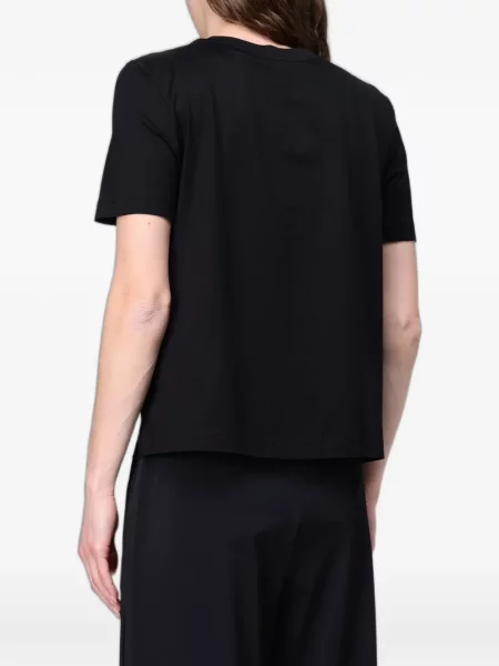 Тениска Max Mara с принт черно