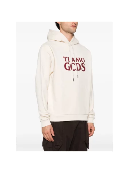 Bluza z kapturem Gcds z kapturem beżowa
