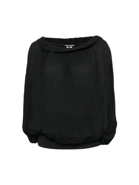 Top Junya Watanabe z falbankami czarny
