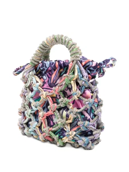 Torebka Kurt Geiger London z kryształkami fioletowa