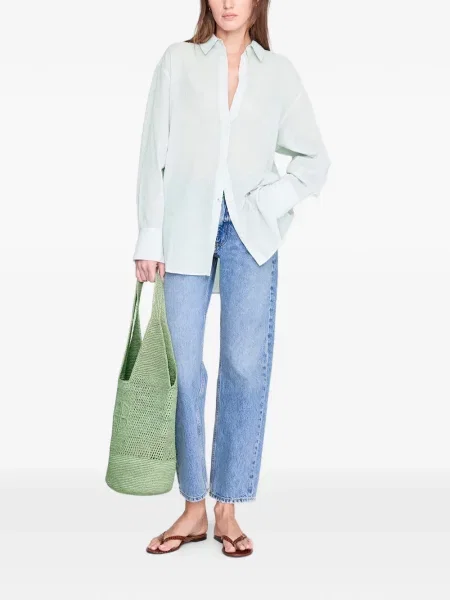 Shopper torbica Anine Bing s autogramom zelena